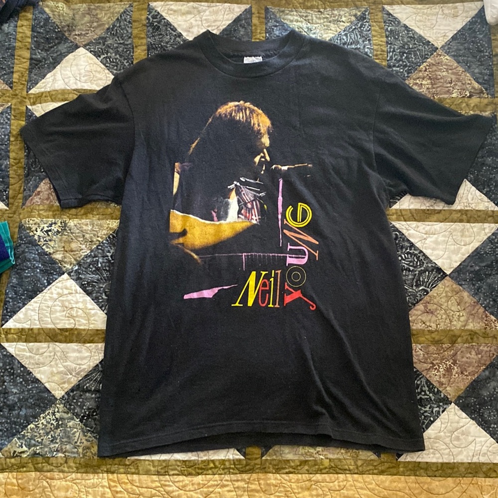 Neil Young Crazy Horse Garage 1986 tee